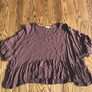 Brown Loose Crop top